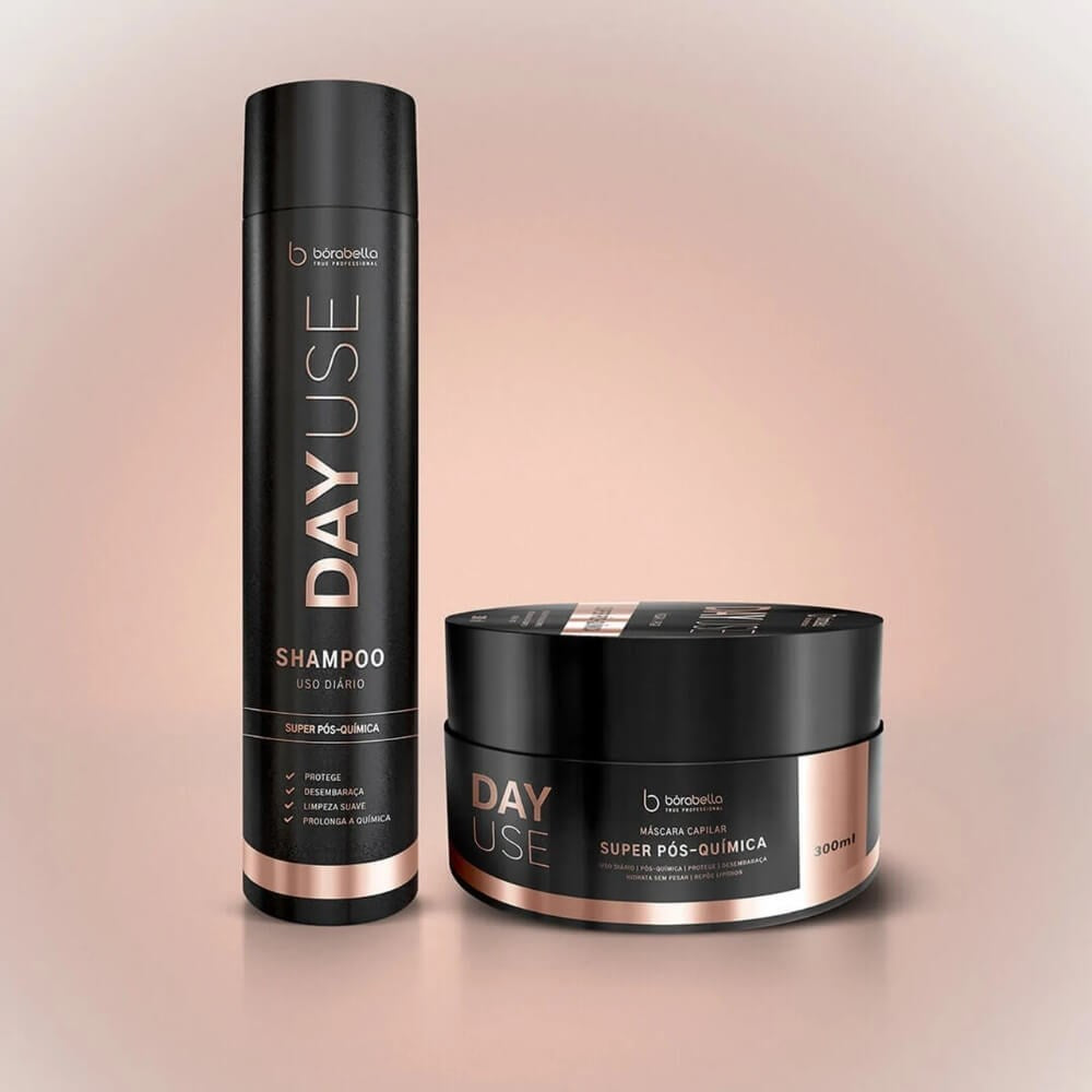 Kit Bórabella Day Use Shampoo e Máscara Super Pós-Química 2 x 300 ml