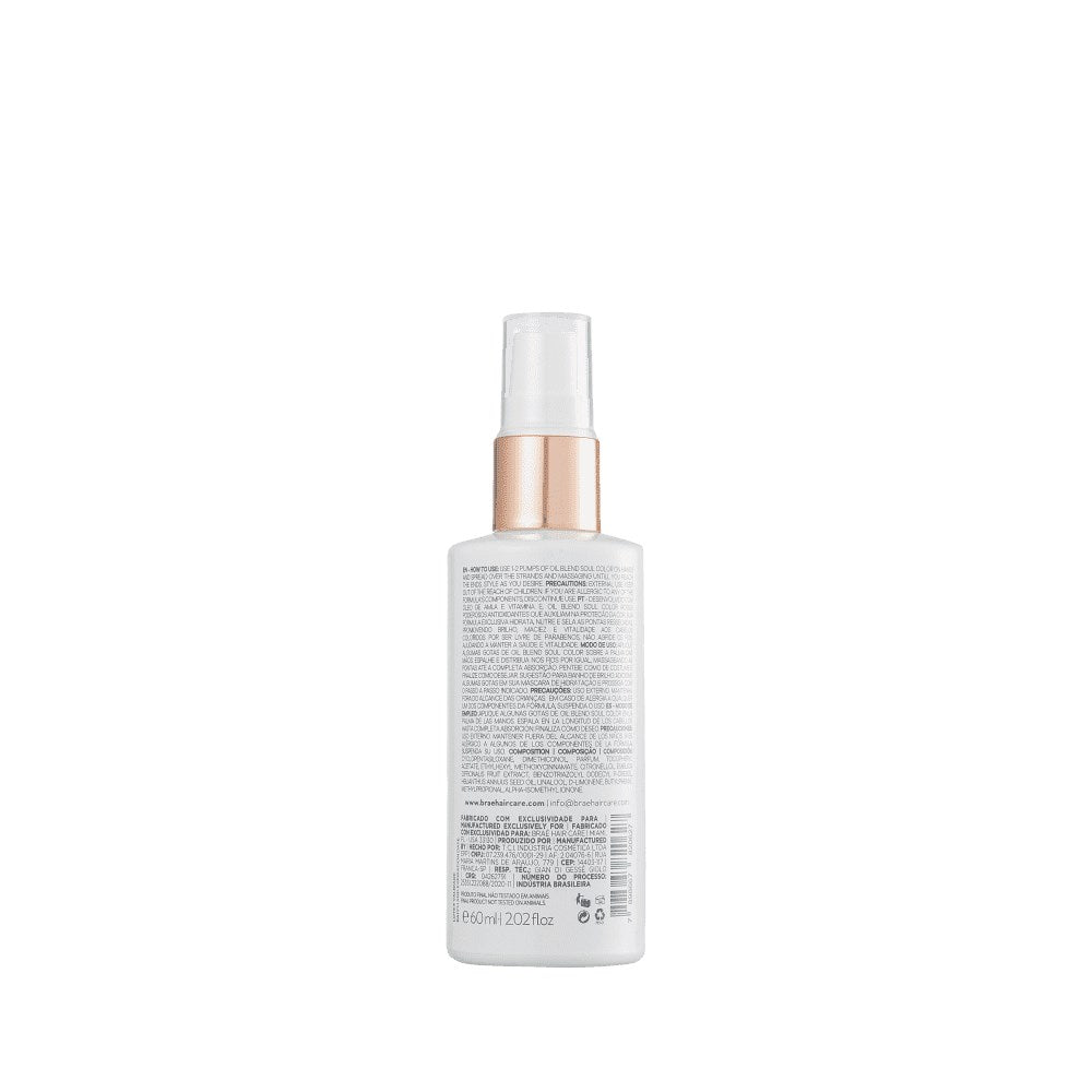 Serum Braé Soul Color Oil Blend Oleo Reparador de Pontas 60 ml