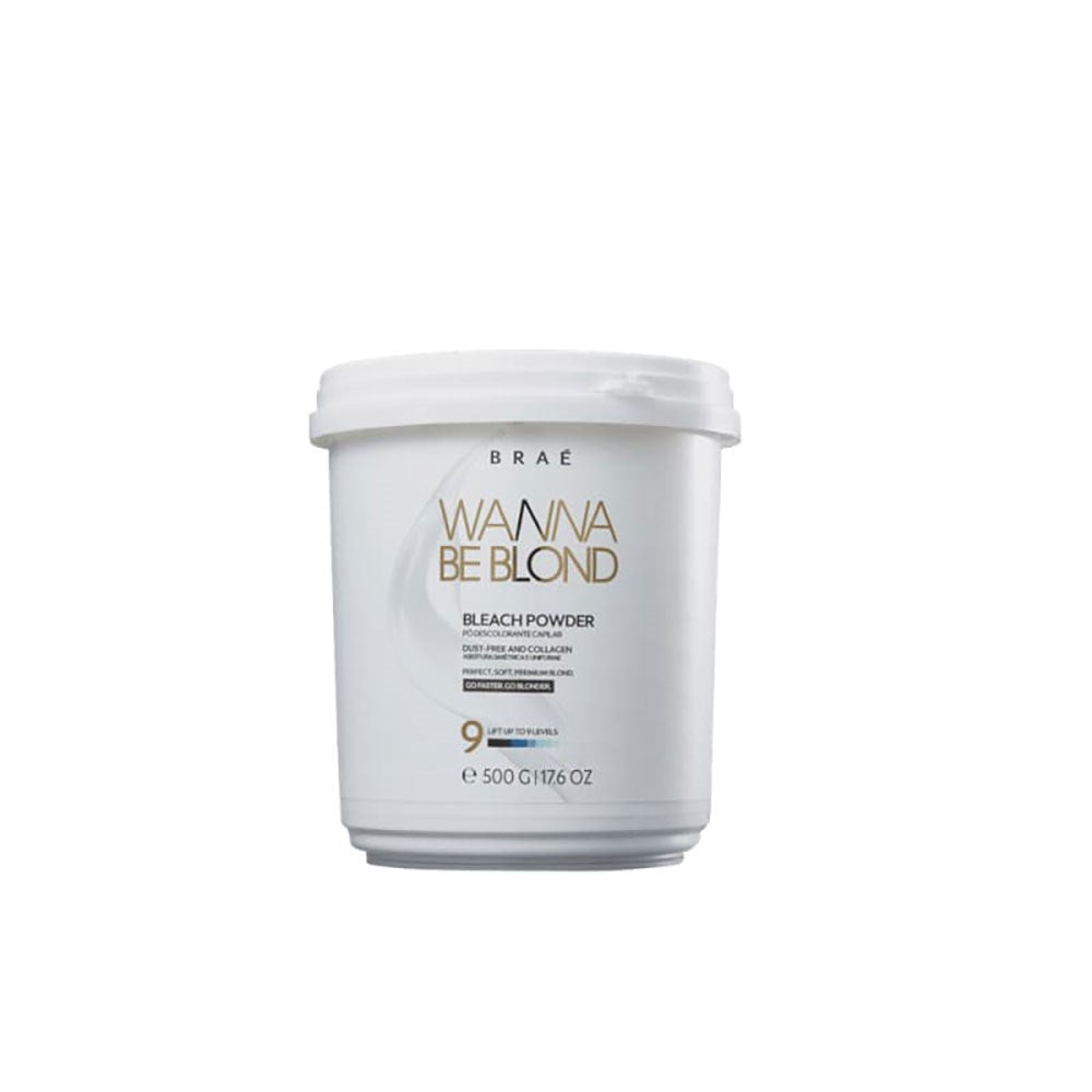 Kit Braé Wanna Be Blond Pó Descolorante 500 g + Oxidante 10 Vol. 900 ml