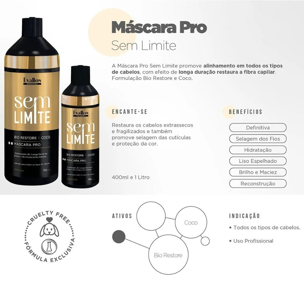 Progressiva Évallos Máscara Sem Limite 1 Litro