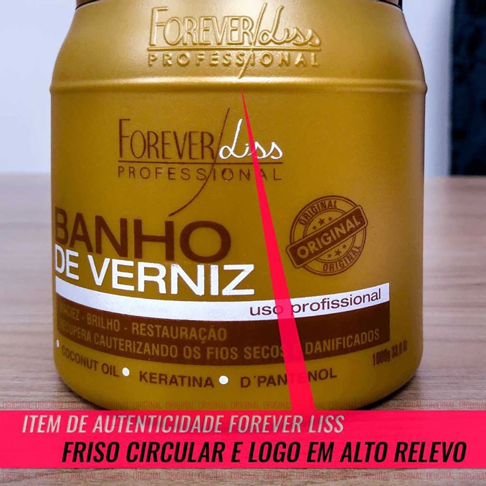 Máscara Forever Liss Banho de Verniz 1 Kg