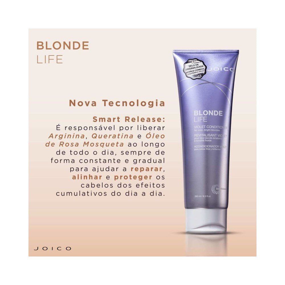 Condicionador Joico Blonde Life Violet Smart Release 250 ml