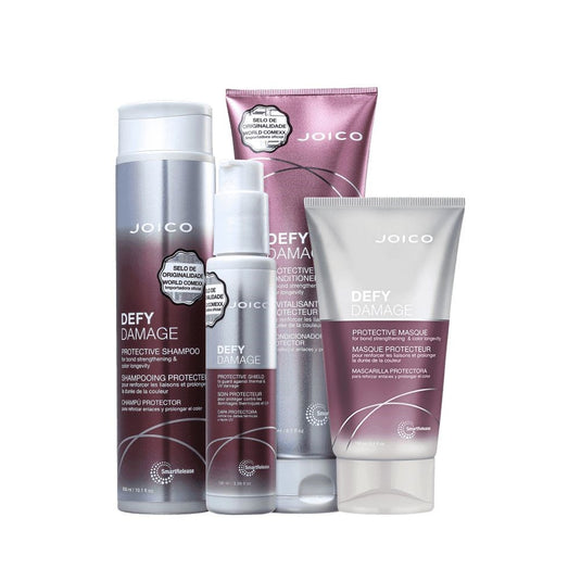 Kit Joico Defy Damage Home Care Shampoo + Condicionador + Máscara e Leave-in