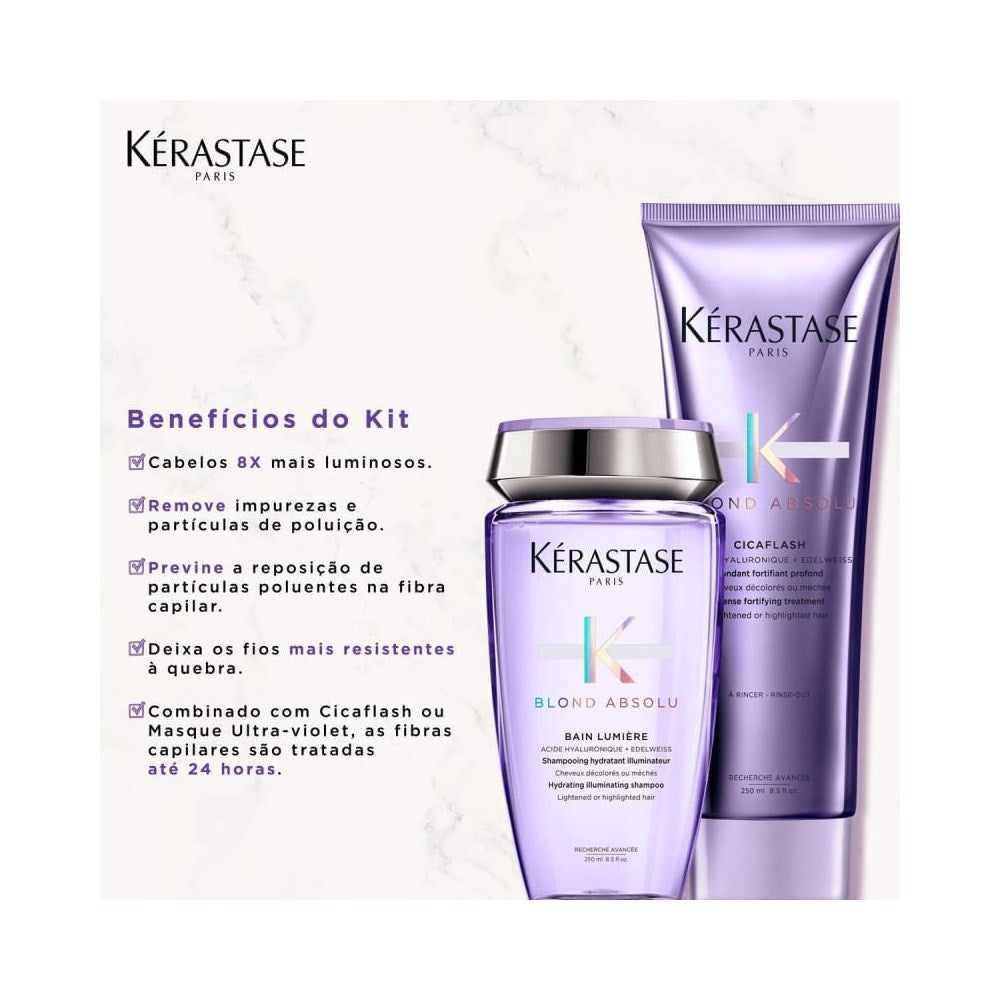 Kit Kérastase Blond Absolu Lumiére Duo (Shampoo + Condicionador)