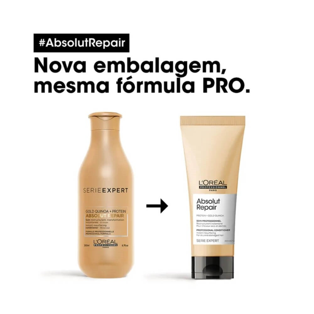 Condicionador Loreal Absolut Repair Gold Quinoa 200 ml