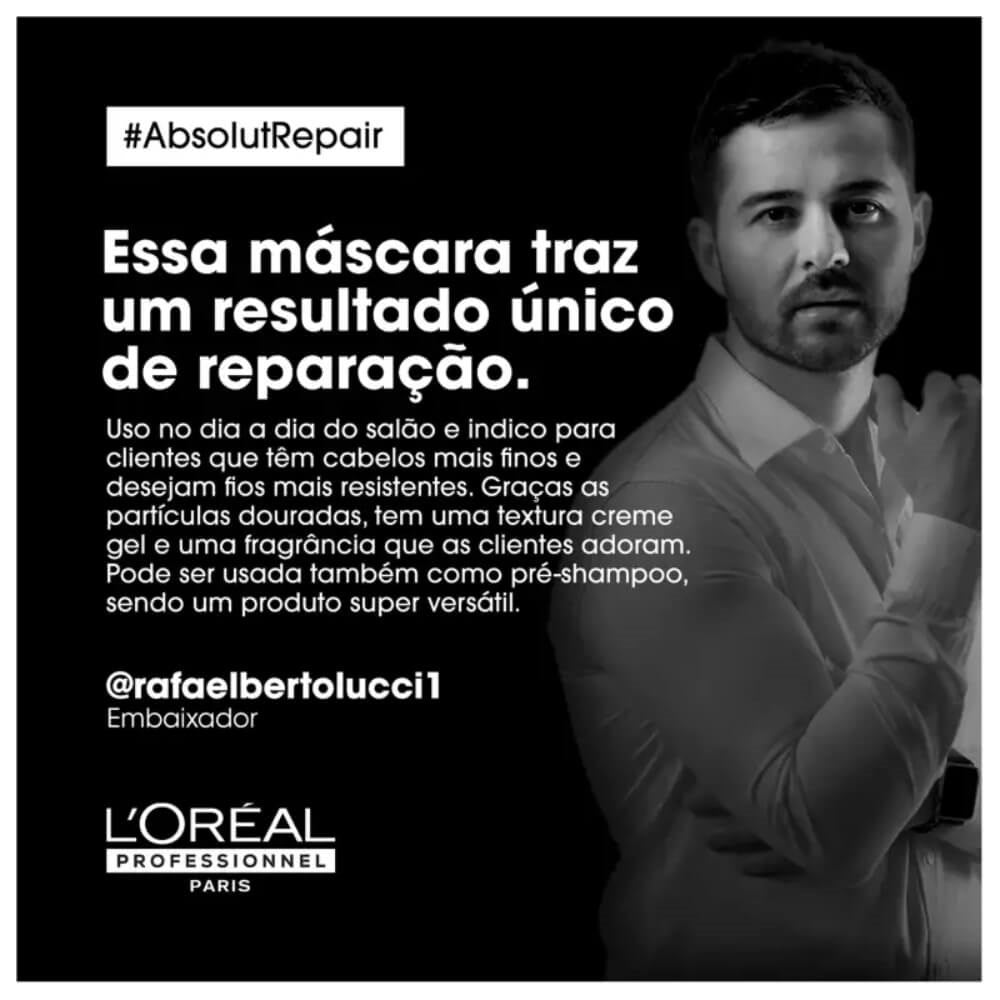 Máscara Loreal Absolut Repair Gold Quinoa Toque Leve 250 g