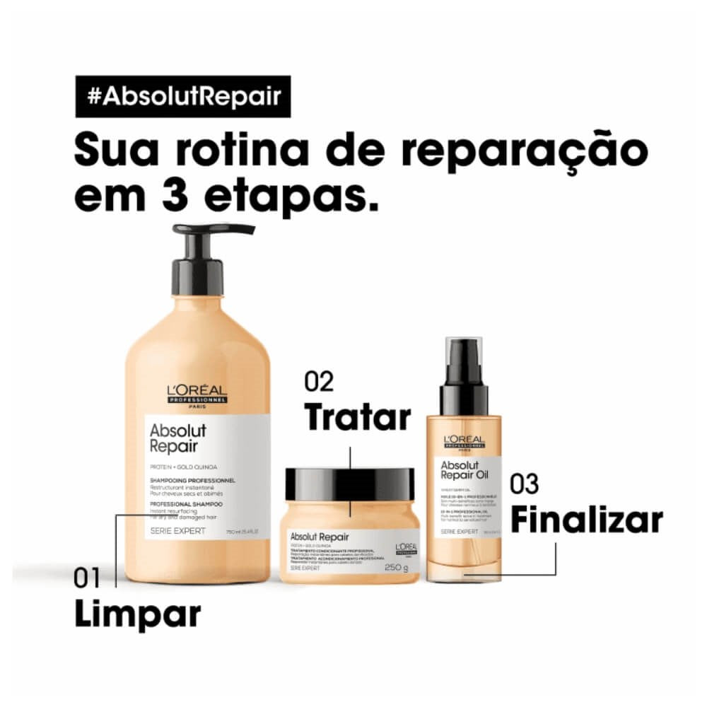 Shampoo Loreal Absolut Repair Gold Quinoa 750 ml