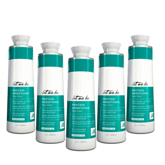 Kit Let Me Be Smoothing Treatment Escova Progressiva 5 x 1 Litro