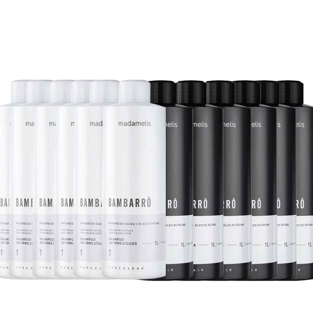 Kit Madamelis Bambarro Escova Progressiva 6 (2 X 1 Litro)