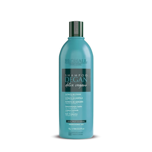 Shampoo Prohall Degan Detox Vegano Limpeza Profunda 1 Litro