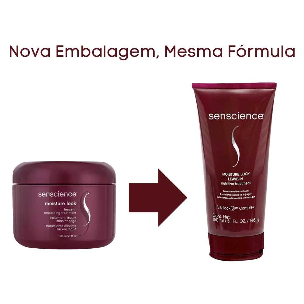 Kit Senscience Smooth Shampoo 280 ml + Condicionador 240 ml + Moisture Lock 150 ml