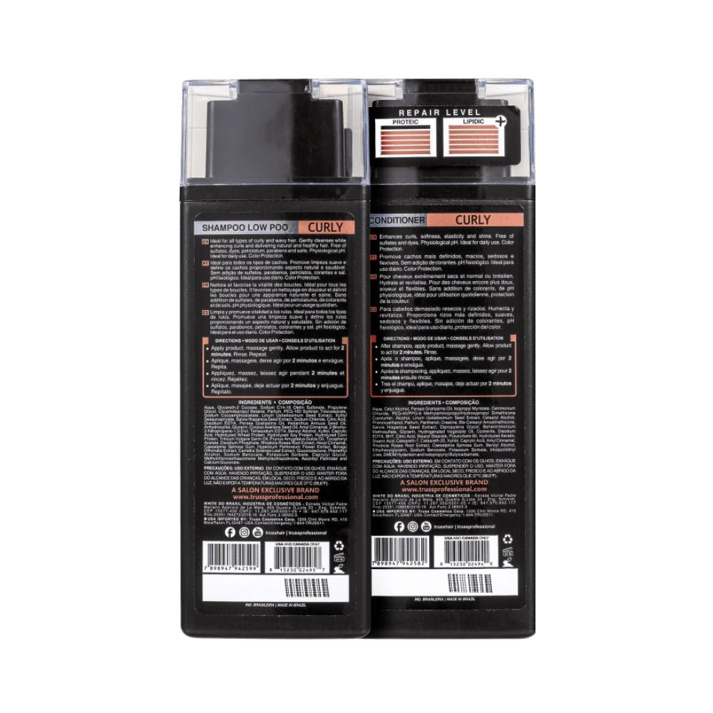 Kit Truss Curly Low Poo Shampoo 300 ml + Condicionador 300 ml