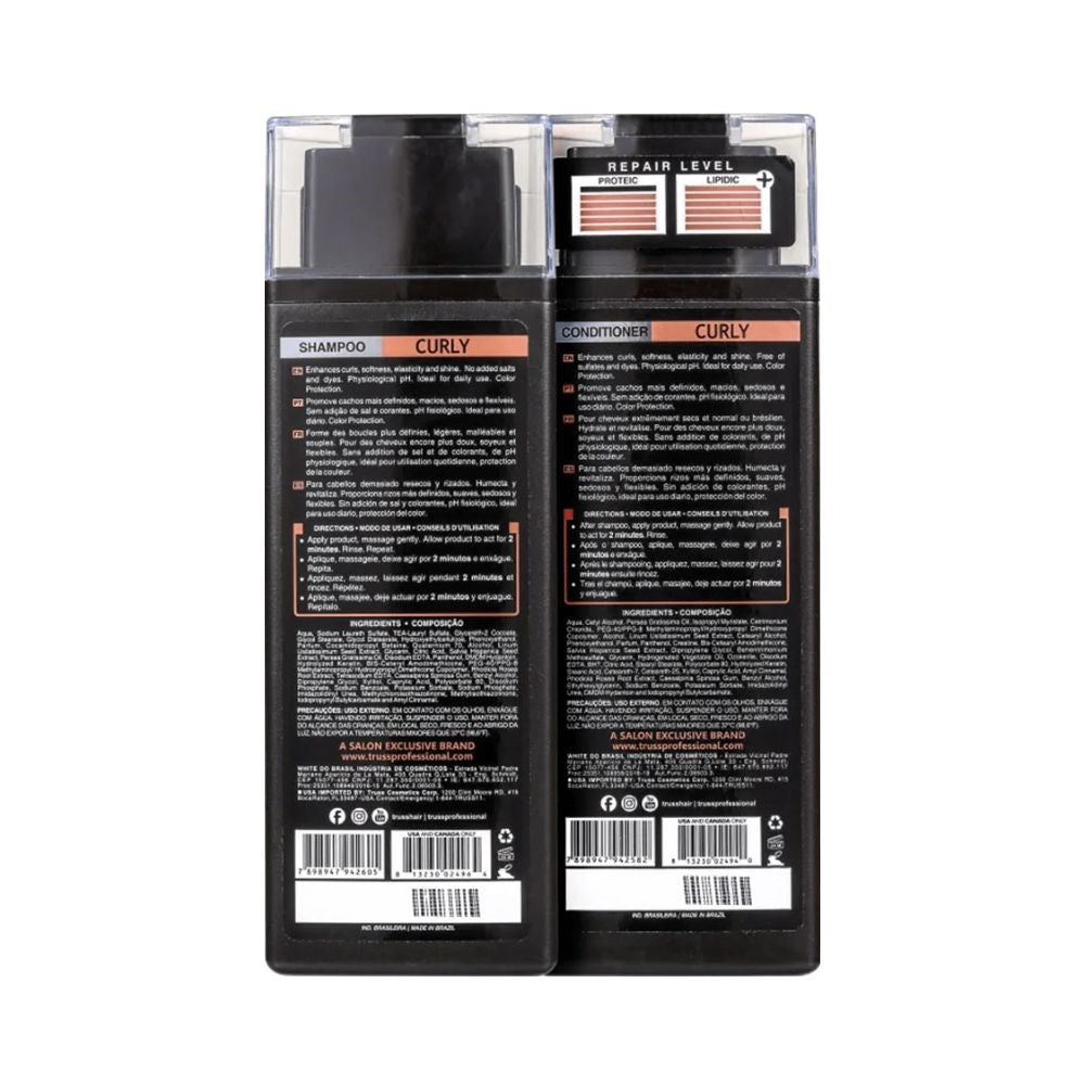 Kit Truss Curly Shampoo 300 ml + Condicionador 300 ml