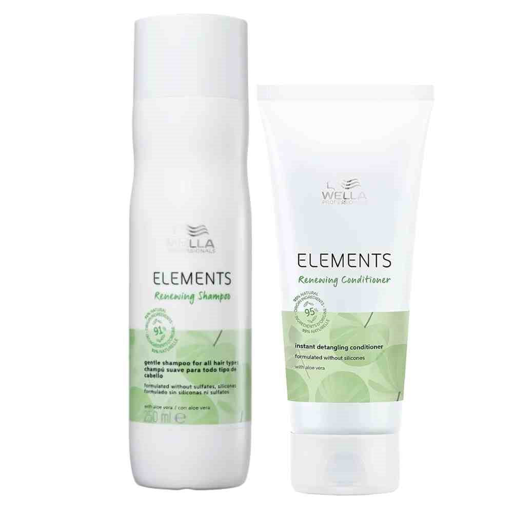 Kit Wella Elements Shampoo 250 ml + Condicionador 200 ml