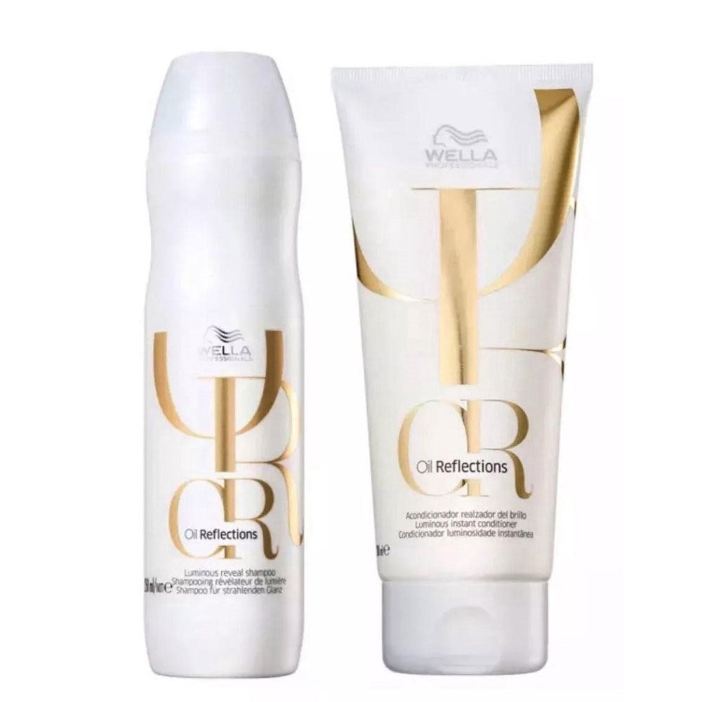 Kit Wella Oil Reflections Shampoo 250 ml + Condicionador 200 ml + Máscara 150 ml + Oleo 100 ml