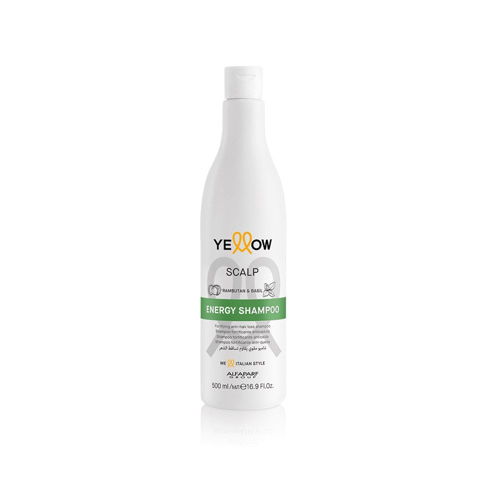 Shampoo Yellow Scalp Energy Shampoo para Cabelo Oleoso 500 ml