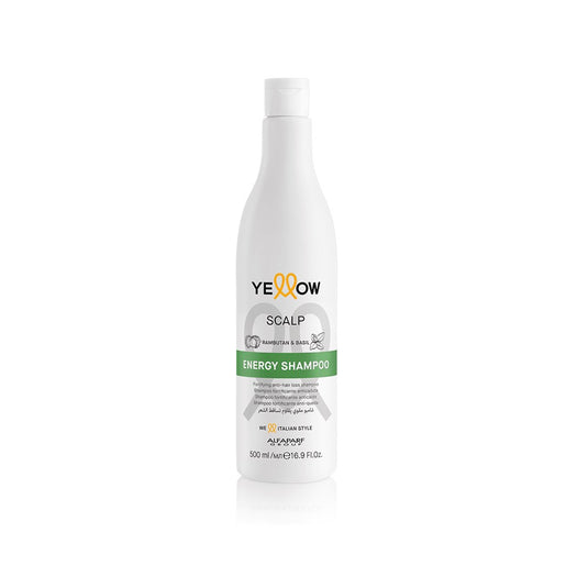 Shampoo Yellow Scalp Energy Shampoo para Cabelo Oleoso 500 ml