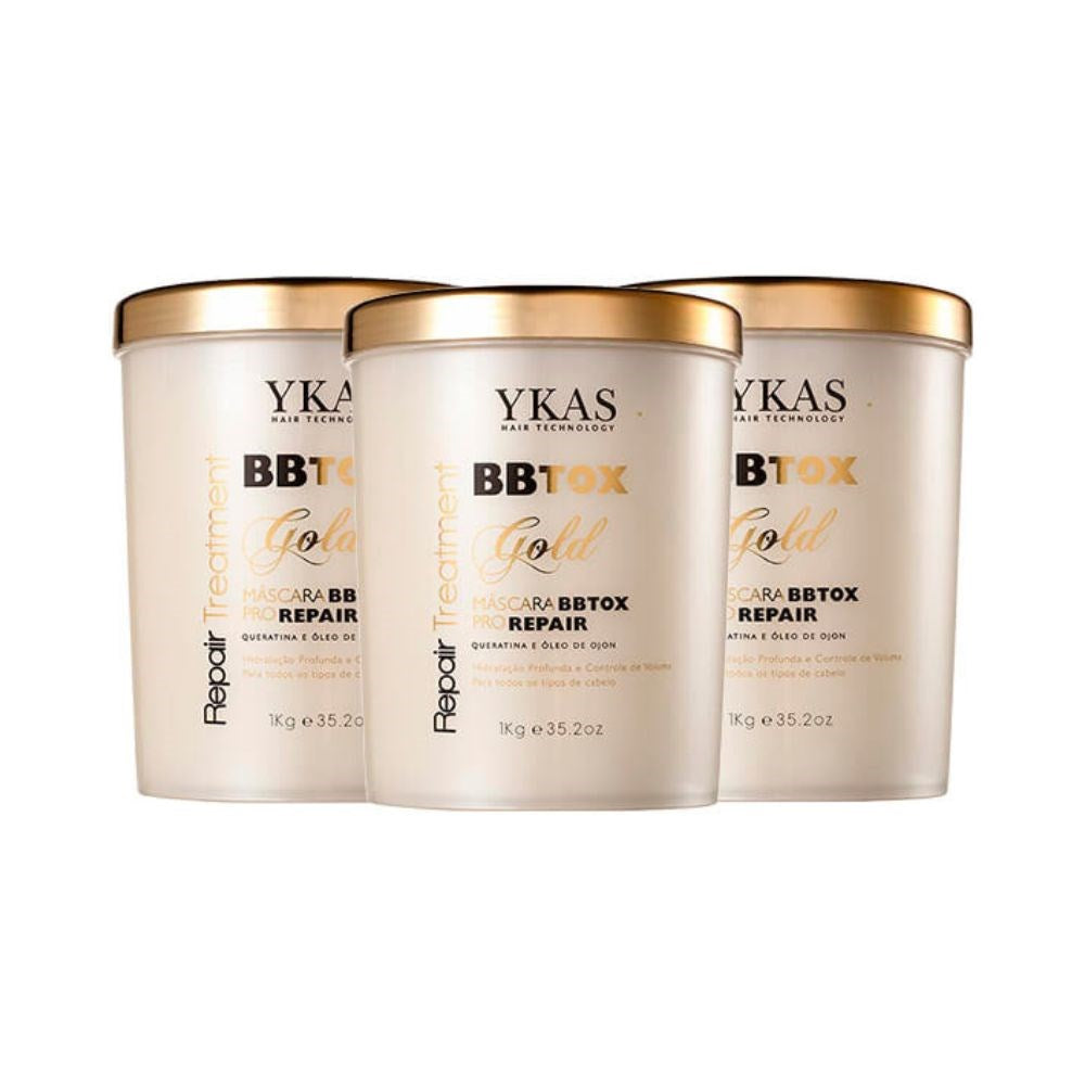 Kit Ykas BBtox Capilar Pro Repair Máscara (3 x 1 Kg)