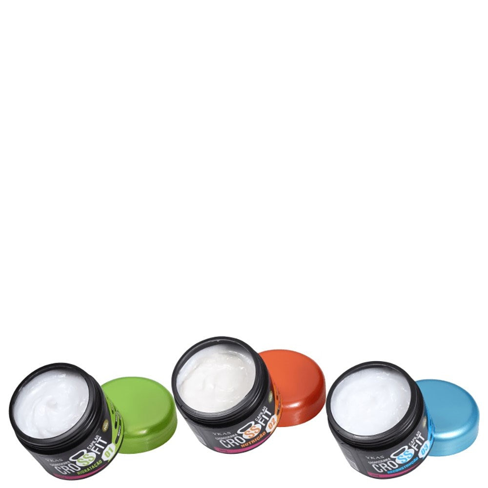 Kit Ykas Crossfit Cronograma Capilar Express No Poo (3 x 100 ml)