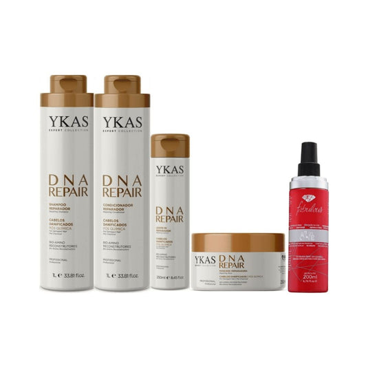Kit Ykas Dna Repair Completo Grande + Fabulous All In One