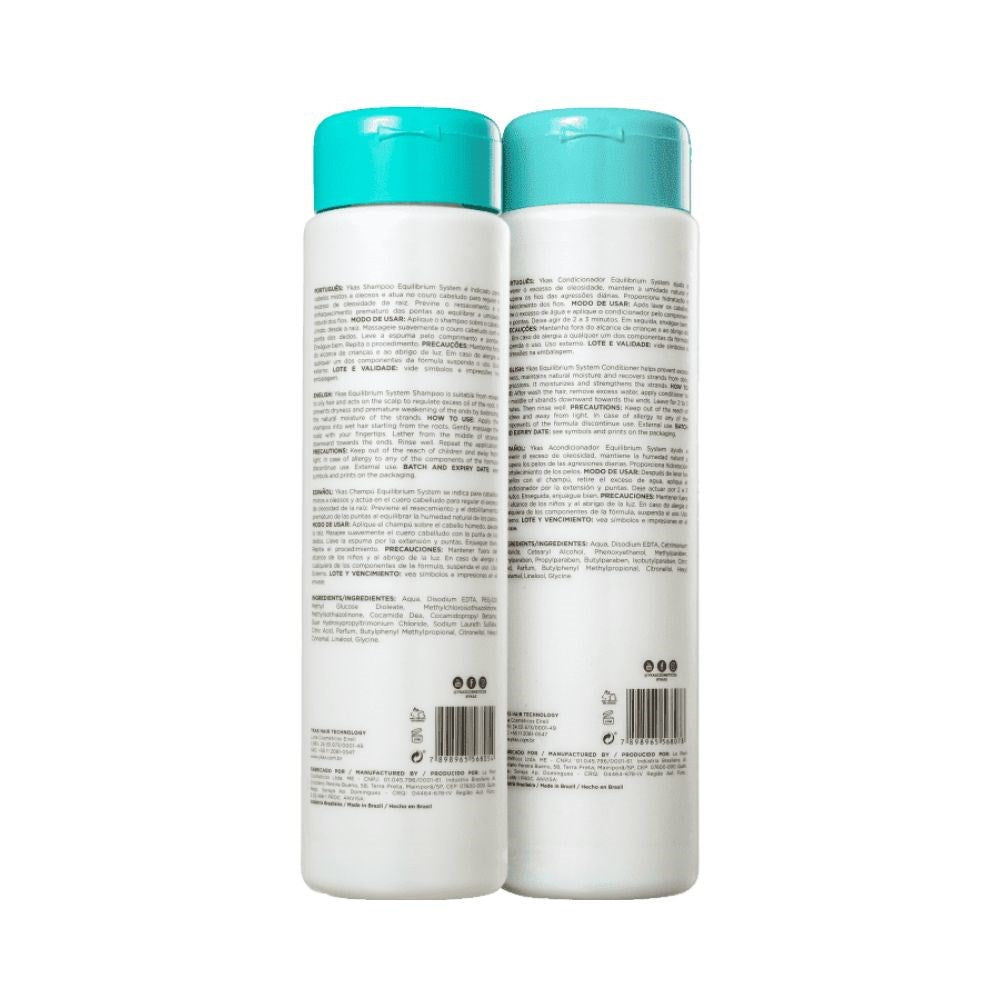 Kit Ykas Equilibrium System Shampoo + Condicionador 300 ml
