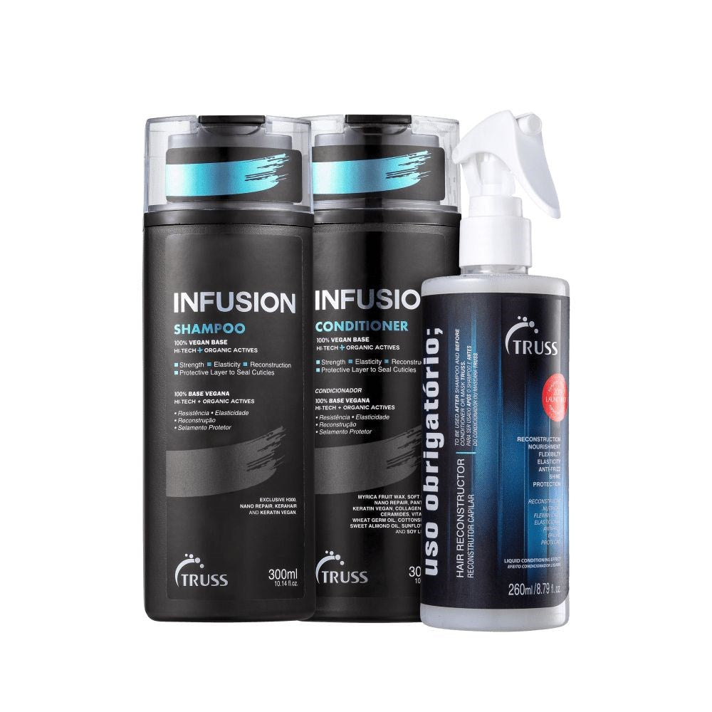Kit Truss Infusion Shampoo 300 ml + Condicionador 300 ml + Uso Obrigatório 260 ml
