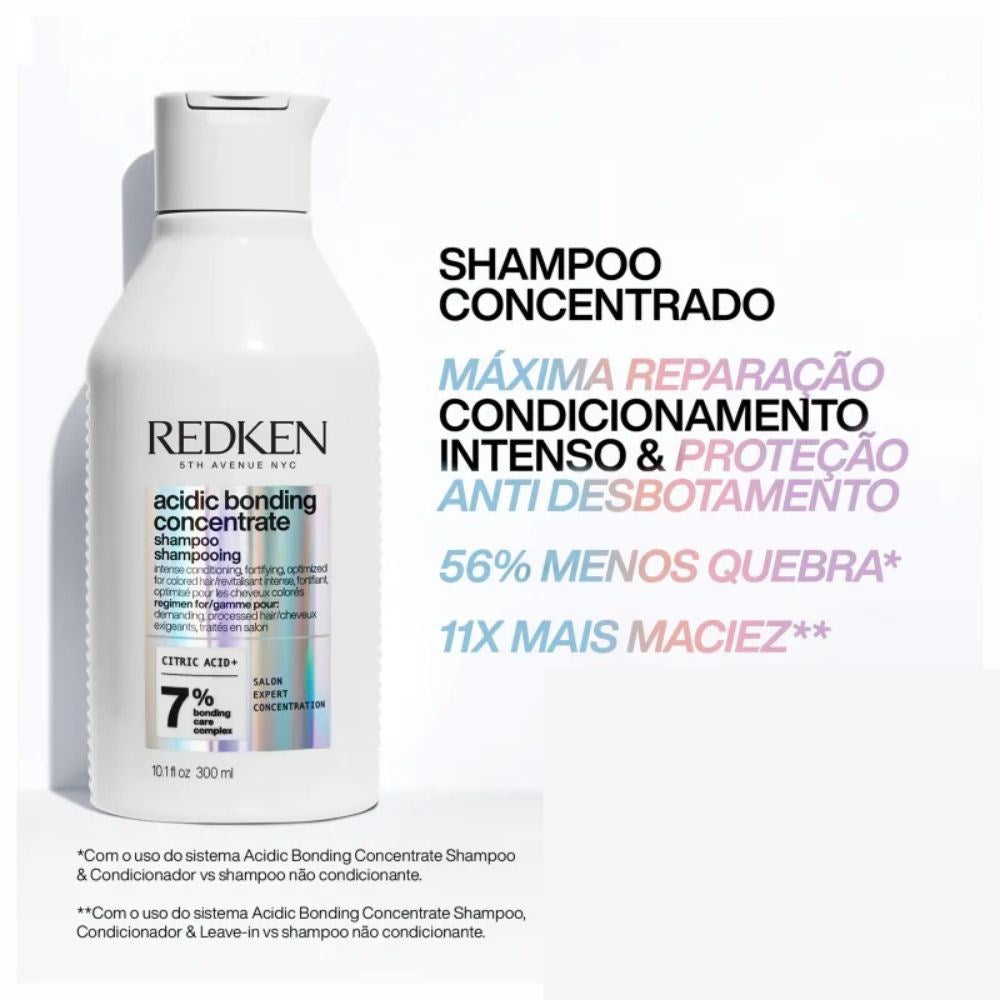 Kit Redken Acidic Bonding Concentrate Duo Pequeno + Redken One United 25 Benefits Leave-in 400 ml