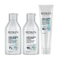Kit Redken Acidic Bonding Concentrate Shampoo + Condicionador 300 ml + Concentrate Leave-in 150 ml