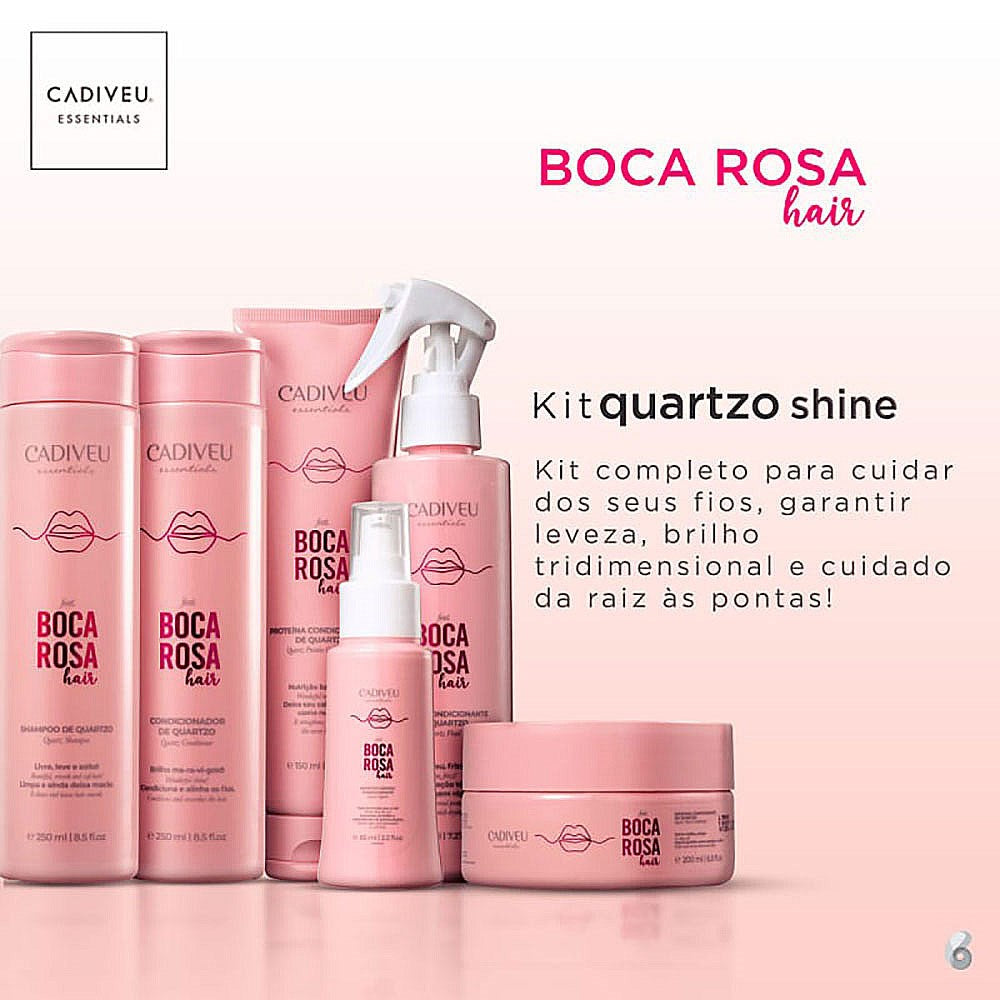 Kit Cadiveu Boca Rosa Hair Quartzo Full (6 Produtos)