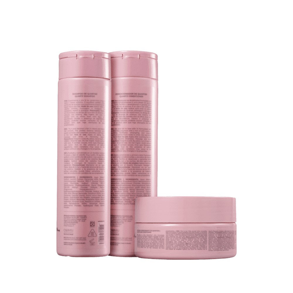 Kit Cadiveu Boca Rosa Hair Quartzo Trio