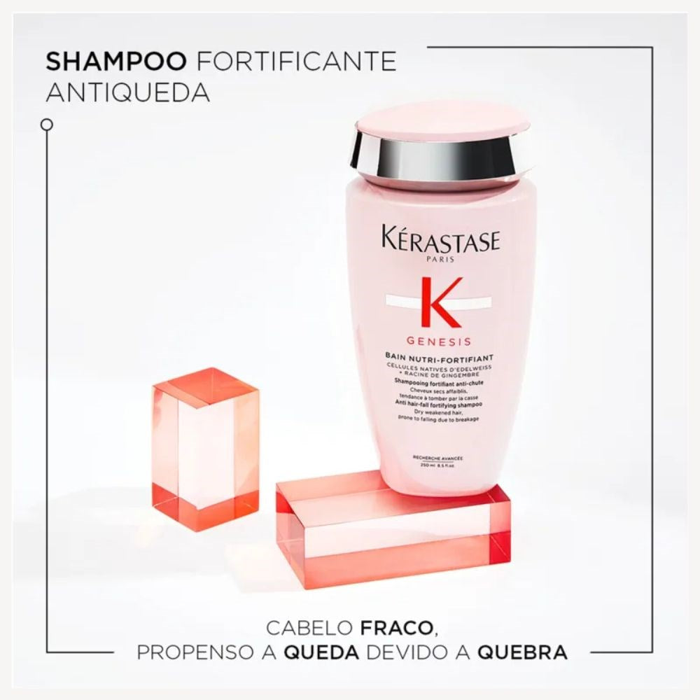 Kit Kérastase Genesis (Shampoo + Máscara + Sérum + Protetor Térmico)