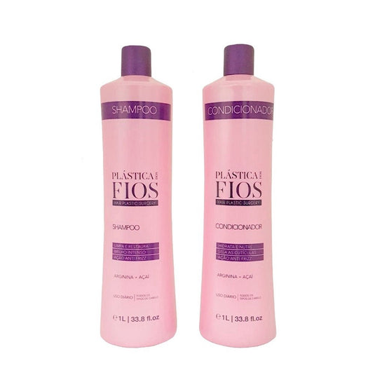 Kit Cadiveu Plástica Dos Fios Shampoo + Condicionador (2 x 1 Litros)