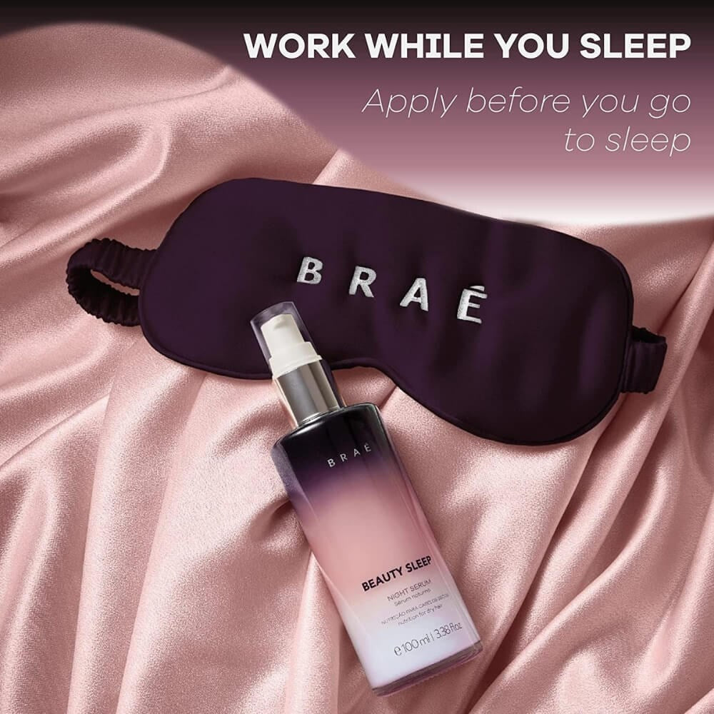 Serum Braé Beauty Sleep Night de Tratamento Noturno Oleo Reparador de Pontas 100 ml