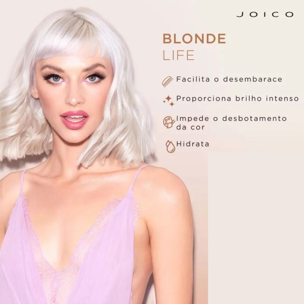 Kit Joico Blonde Life Violet Smart Release Shampoo 1 Litro + Condicionador 1 Litro