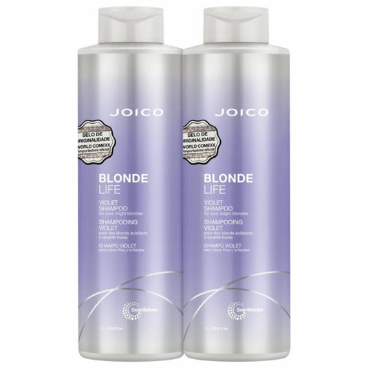Kit Joico Blonde Life Violet Smart Release Shampoo 1 Litro + Condicionador 1 Litro