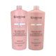 Kit Kerastase Chroma Absolu Shampoo Chroma Respect 1 Litro + Condicionador 1 Litro
