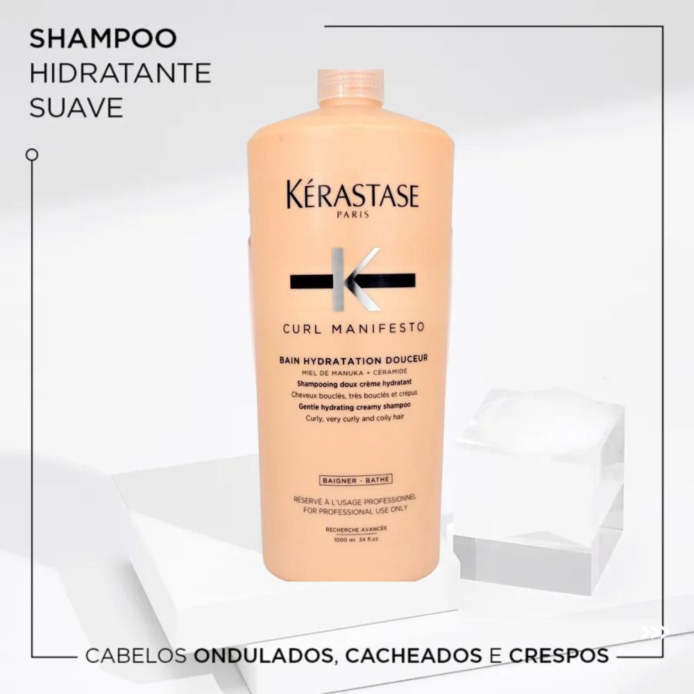 Kit Kérastase Curl Manifesto Shampoo 1 Litro + Condicionador 1 Litro