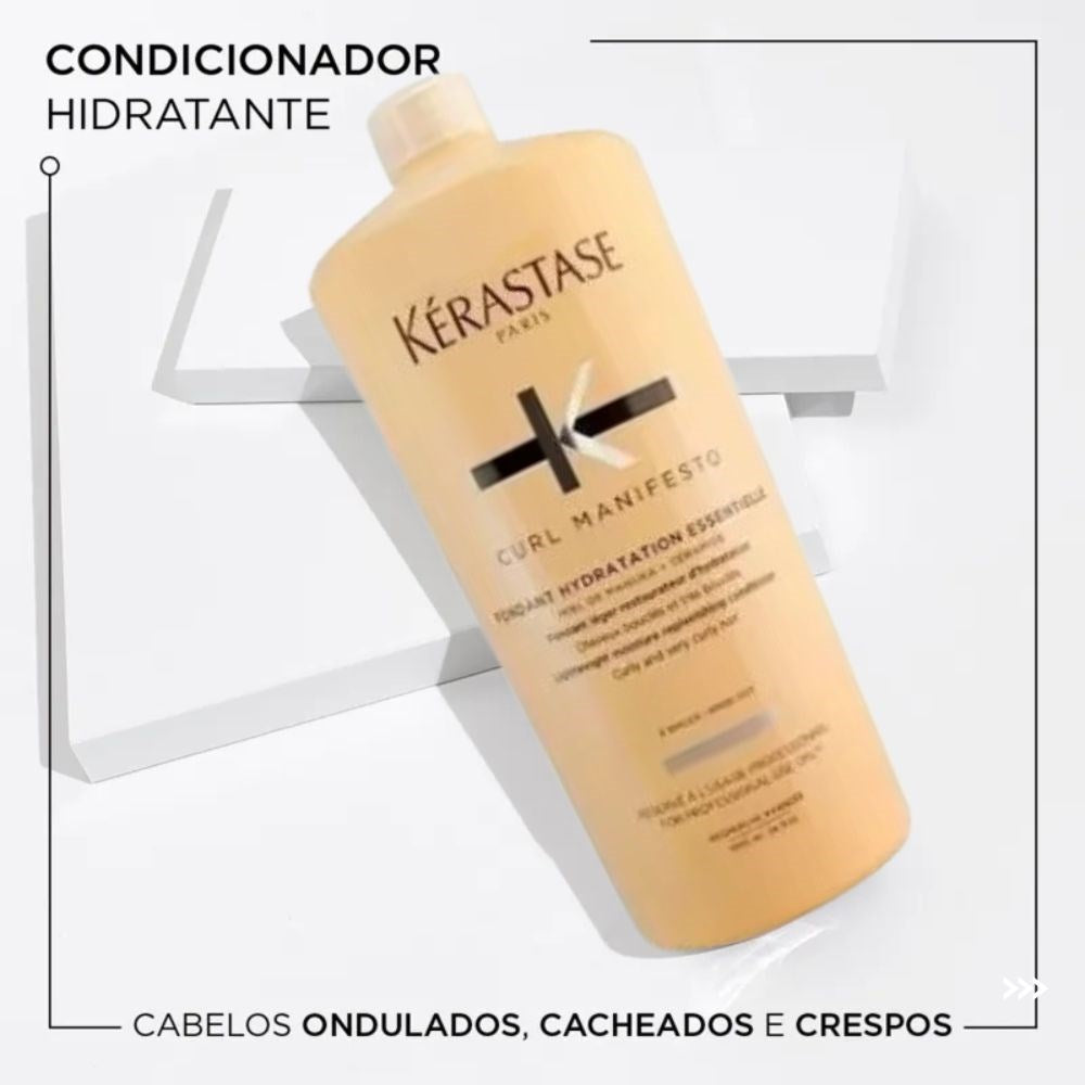 Kit Kérastase Curl Manifesto Shampoo 1 Litro + Condicionador 1 Litro