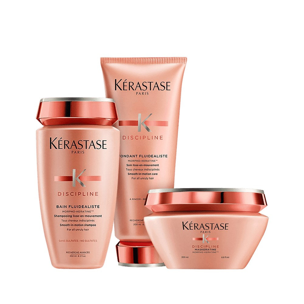 Kit Kérastase Discipline Shampoo 250 ml + Condicionador 200 ml + Máscara Maskeratine 200 ml