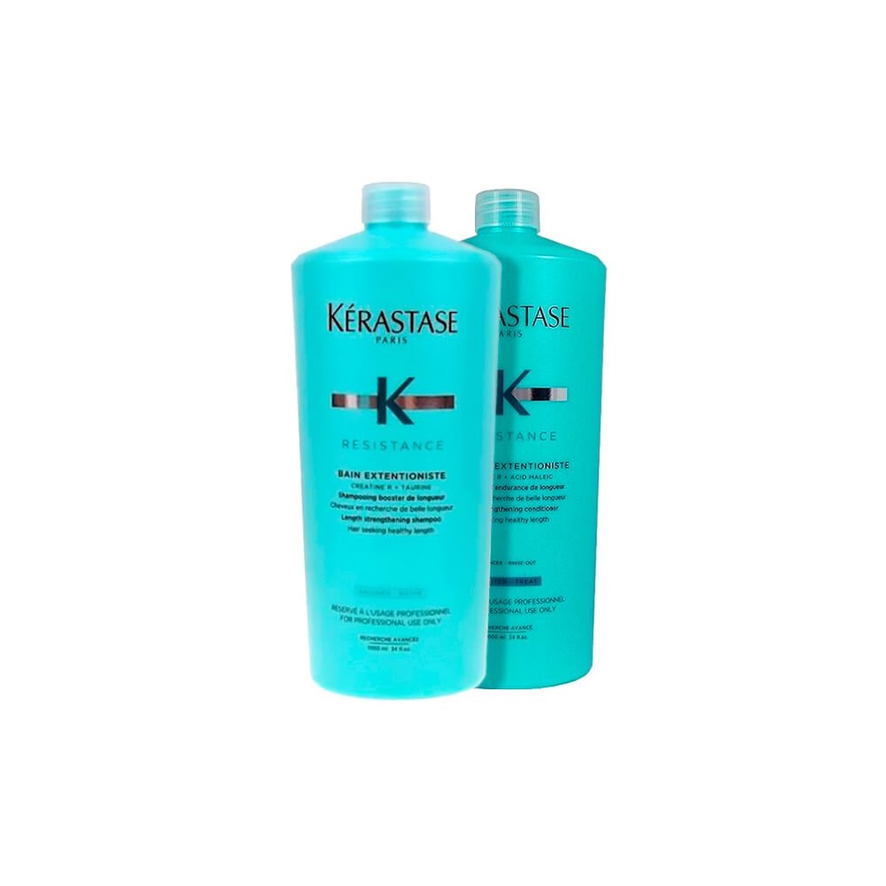 Kit Kérastase Résistance Extentioniste Shampoo 1 Litro + Condicionador 1 Litro