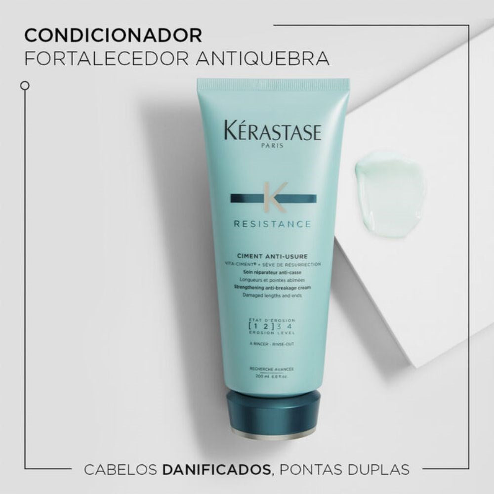 Kit Kérastase Résistance Force Shampoo 250 ml + Condicionador 200 ml + Máscara Force 200 g