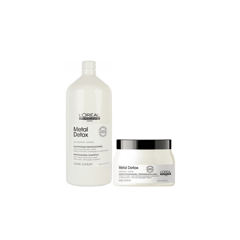 Kit Loreal Metal Detox Shampoo 1,5L+ Máscara 500 g