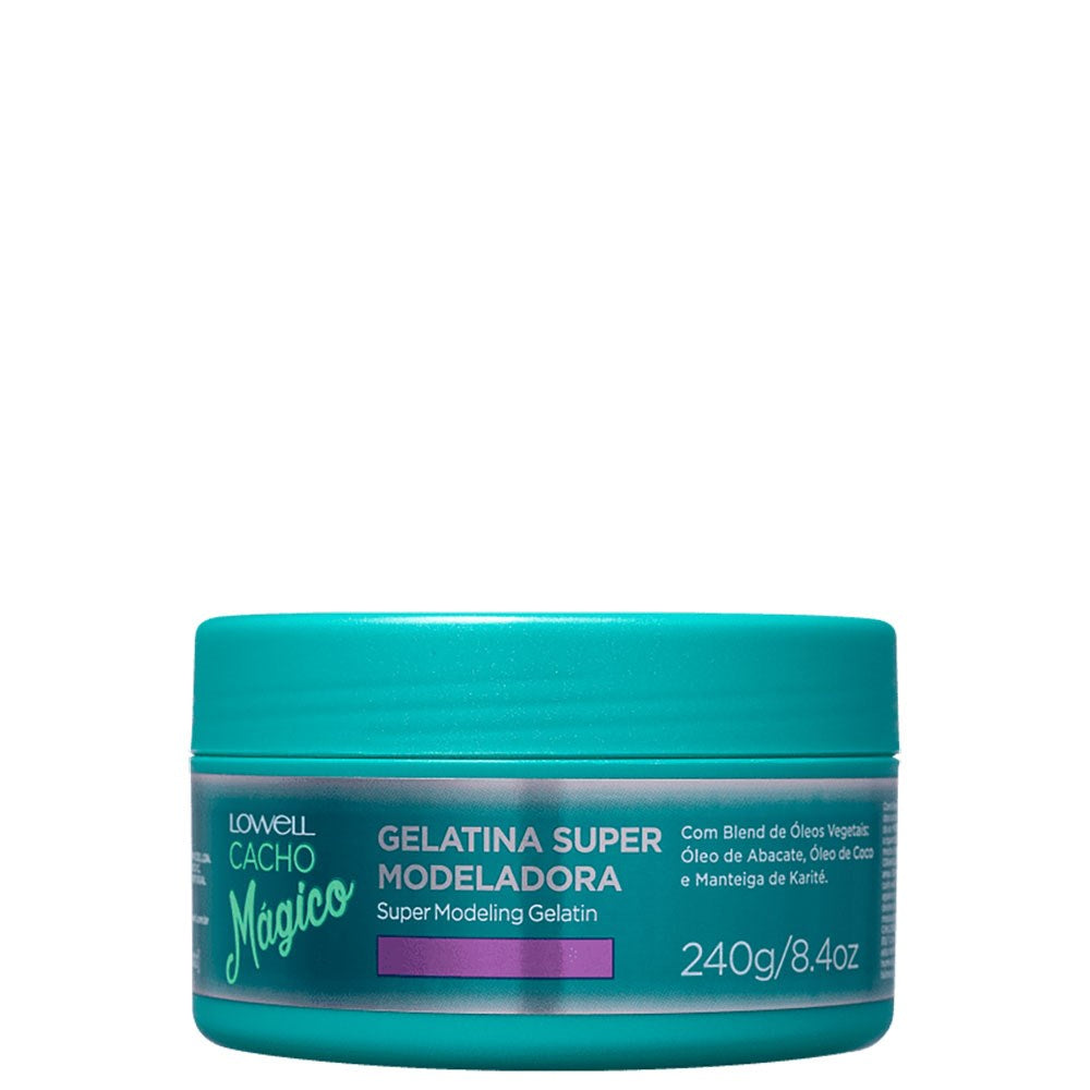 Lowell Cacho Mágico Super Modeladora Gelatina Ativadora de Cachos 240 g