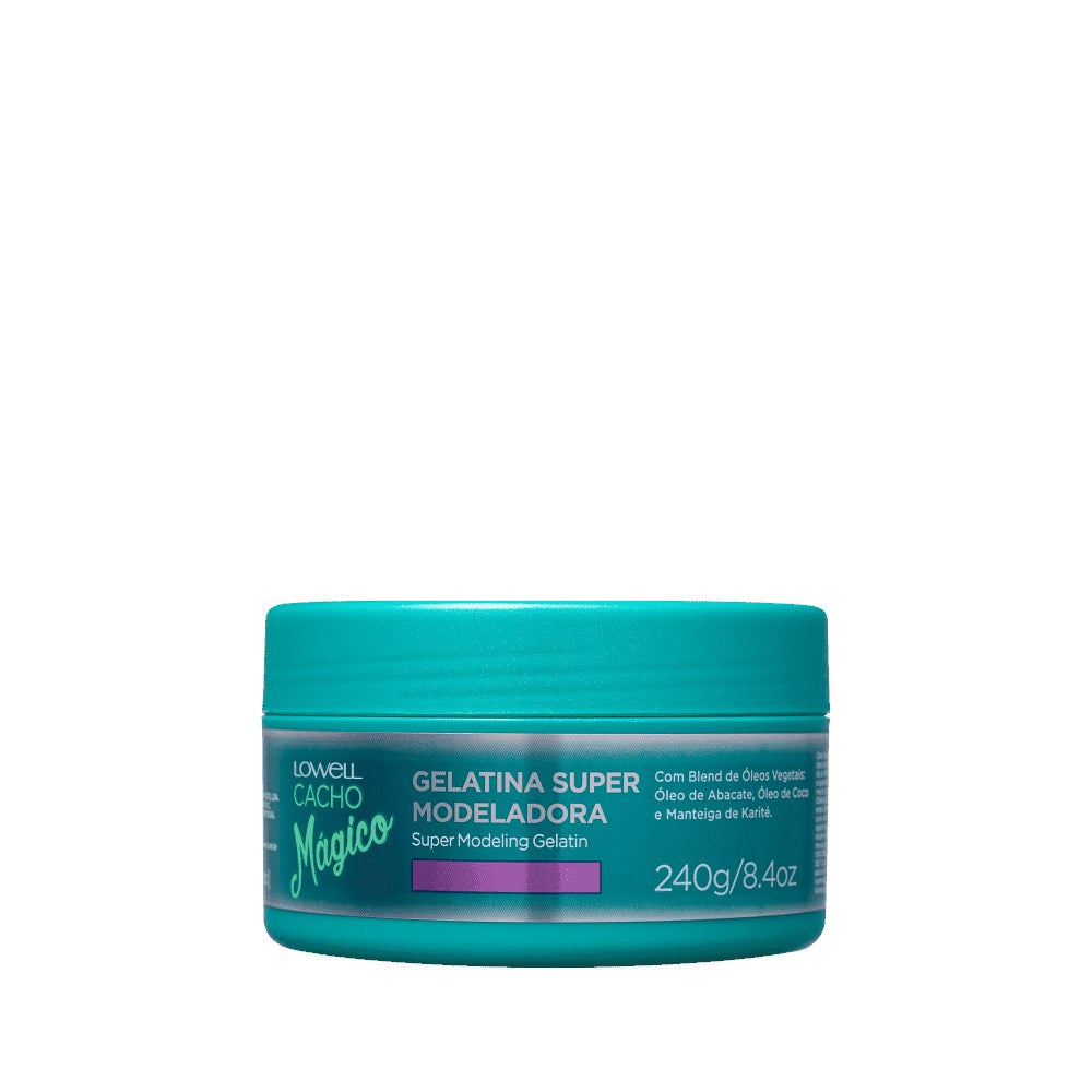 Lowell Cacho Mágico Super Modeladora Gelatina Ativadora de Cachos 240 g