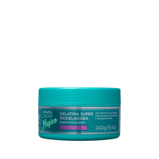 Lowell Cacho Mágico Super Modeladora Gelatina Ativadora de Cachos 240 g