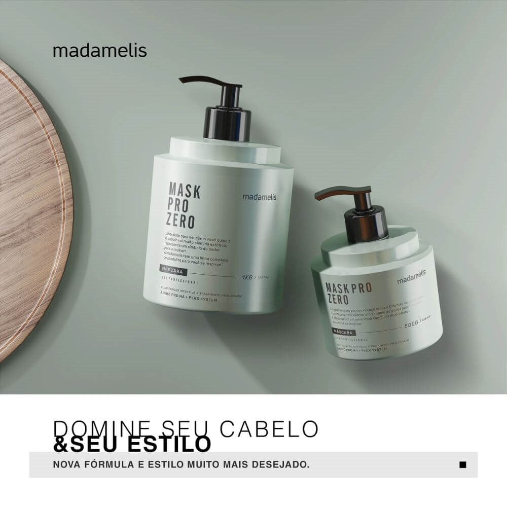 Botox Capilar Capilar Madamelis Mask Pro Zero Redutor de Volume