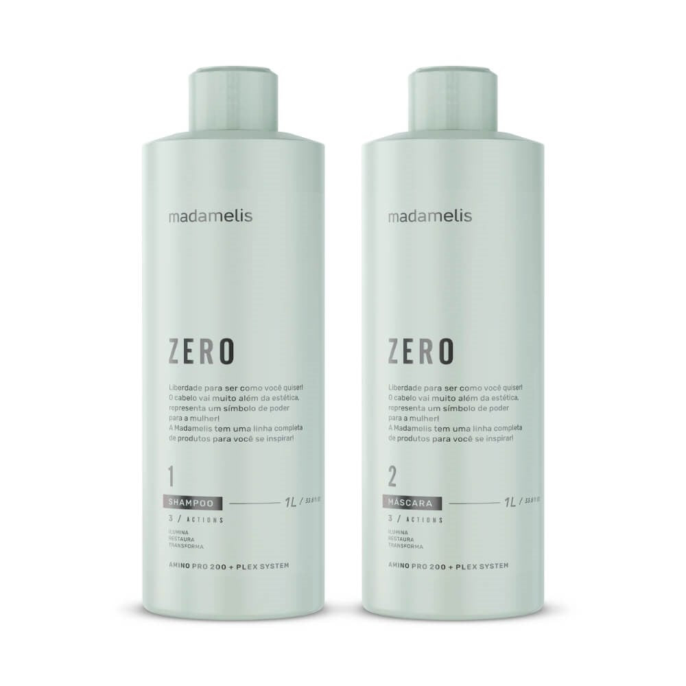 Kit Madamelis Zero Escova Progressiva Sem Formol Duo + Pro Mask Control