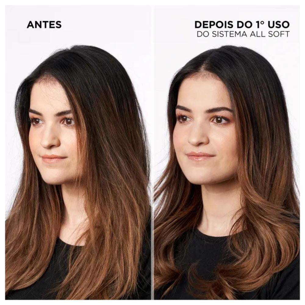 Kit Redken All Soft Shampoo 500 ml + Condicionador 1 Litro + Máscara 250 ml