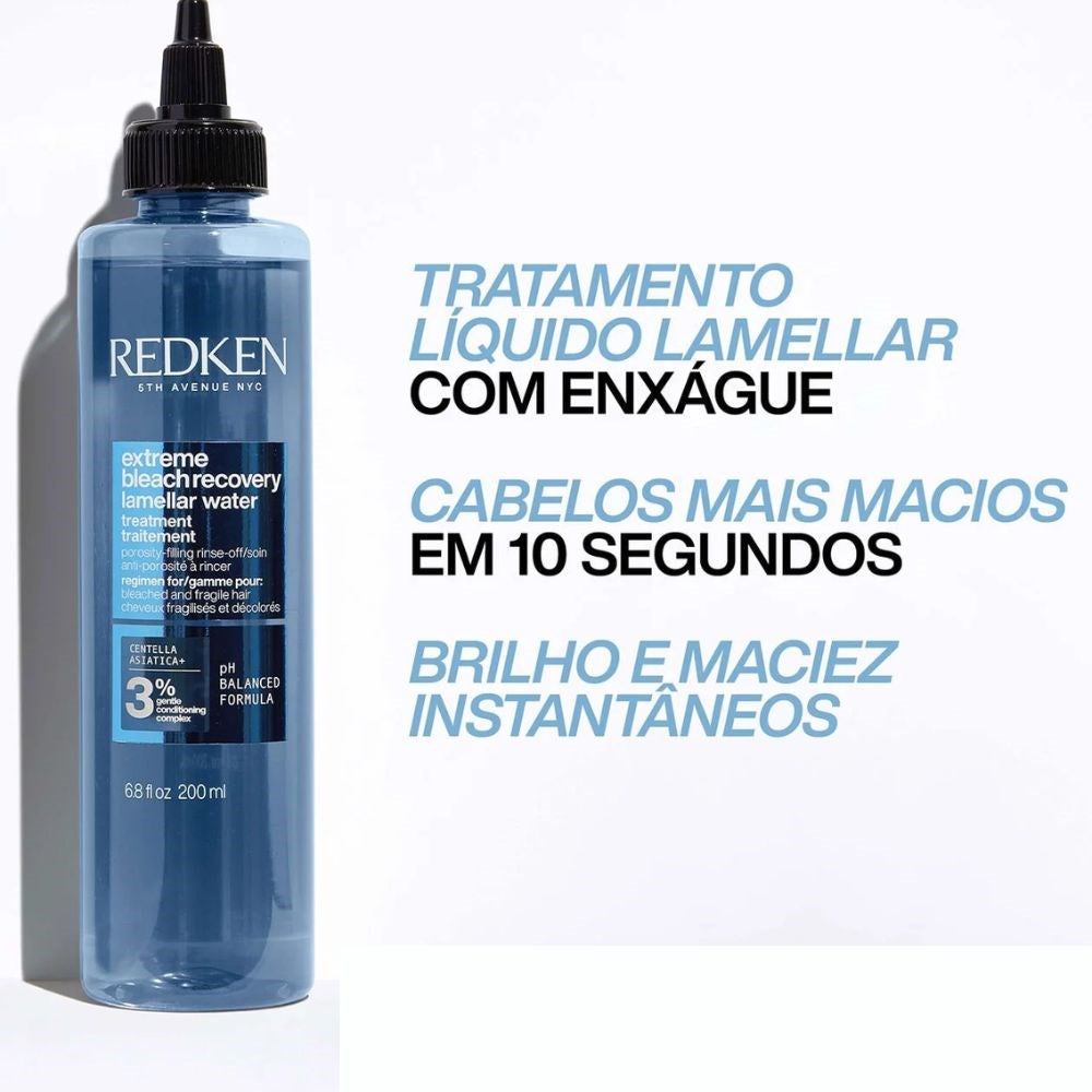 Kit Redken Extreme Bleach Recovery Shampoo 300 ml + Fluido Capilar 200 ml