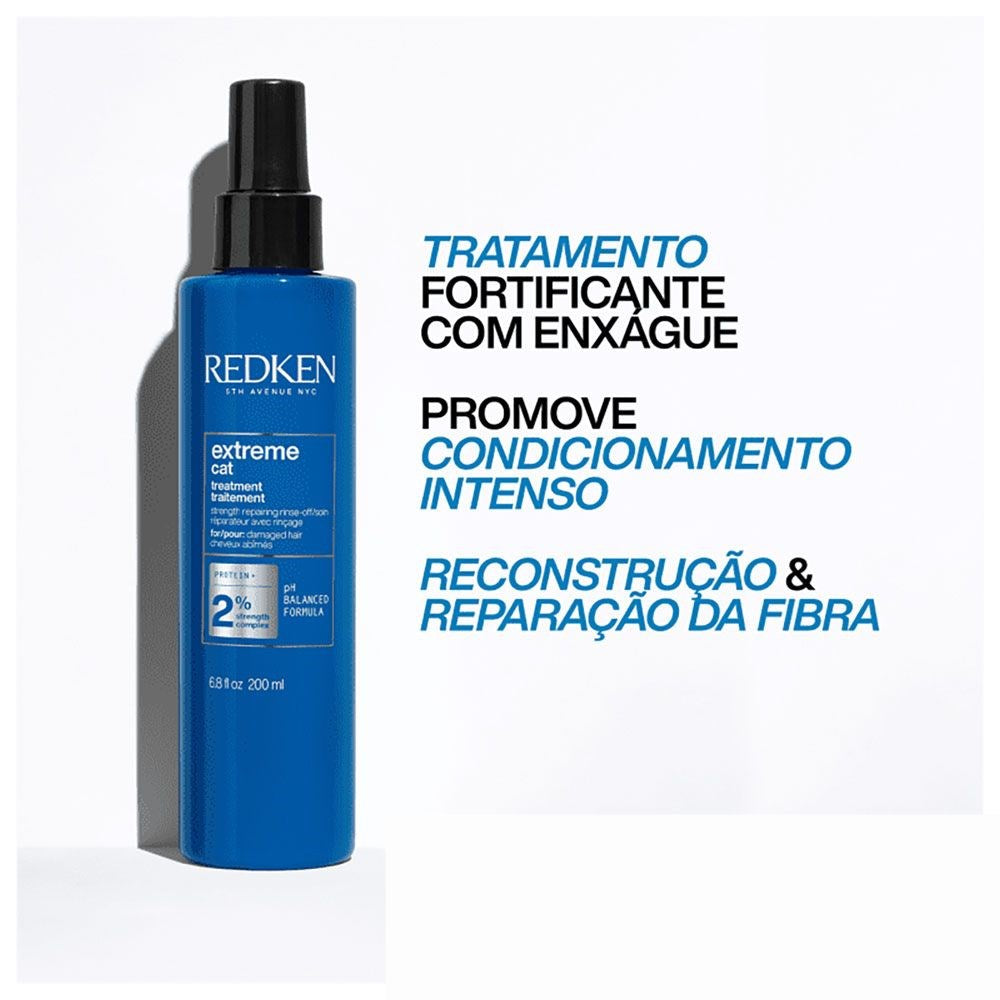 Kit Redken Extreme Shampoo + Condicionador 1 Litro + Extreme Anti-Snap Leave-in 250 ml